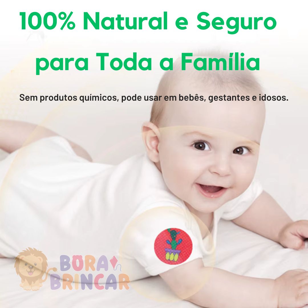 ADESIVIDA 100% Natural -🚫 Xô Dengue, Pernilongos...Adesivo Repelente 100% Natural da Bora Brincar