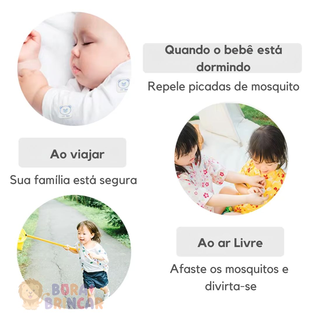 ADESIVIDA 100% Natural -🚫 Xô Dengue, Pernilongos...Adesivo Repelente 100% Natural da Bora Brincar