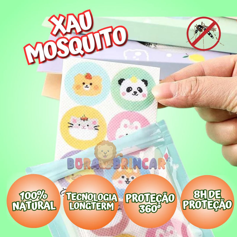 Adesivo Repelente 100% Natural - Contra Mosquito da Dengue, Pernilongos... - Bora Brincar