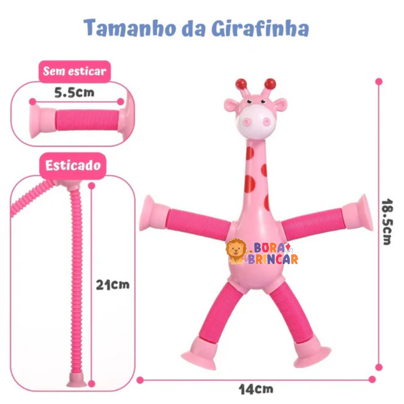 Kit com 4 Girafinhas - Estica e Brilha - Criativa Kids