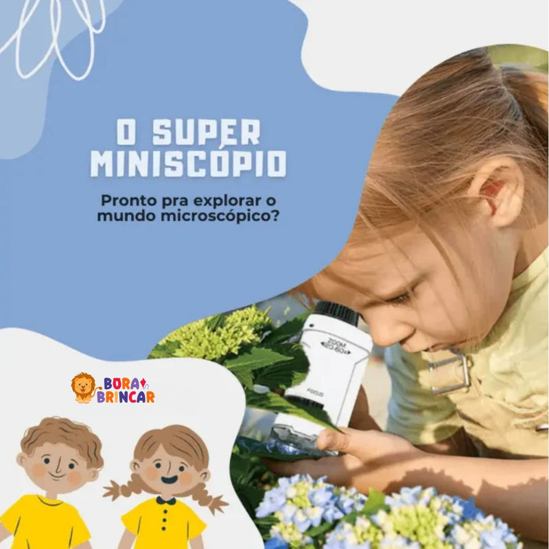 Microscópio Portátil Infantil - Bora Brincar