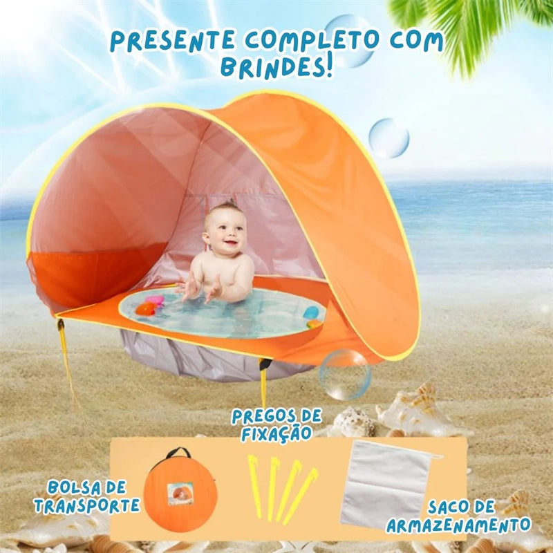 Tenda de praia impermeável para bebês - Bora Brincar