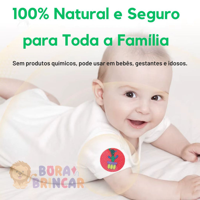 ADESIVIDA 100% Natural -🚫 Xô Dengue, Pernilongos...Adesivo Repelente 100% Natural da Bora Brincar