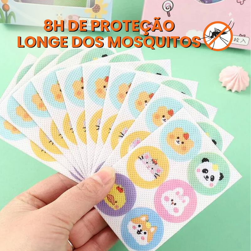 Adesivo Repelente 100% Natural - Contra Mosquito da Dengue, Pernilongos... - Bora Brincar