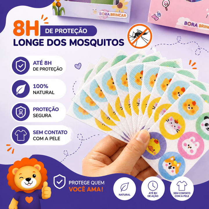 ADESIVIDA - Adesivo Repelente 100% Natural -🚫 Xô Dengue, Pernilongos...