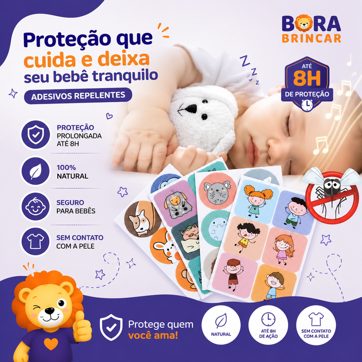 ADESIVIDA - Adesivo Repelente 100% Natural -🚫 Xô Dengue, Pernilongos...