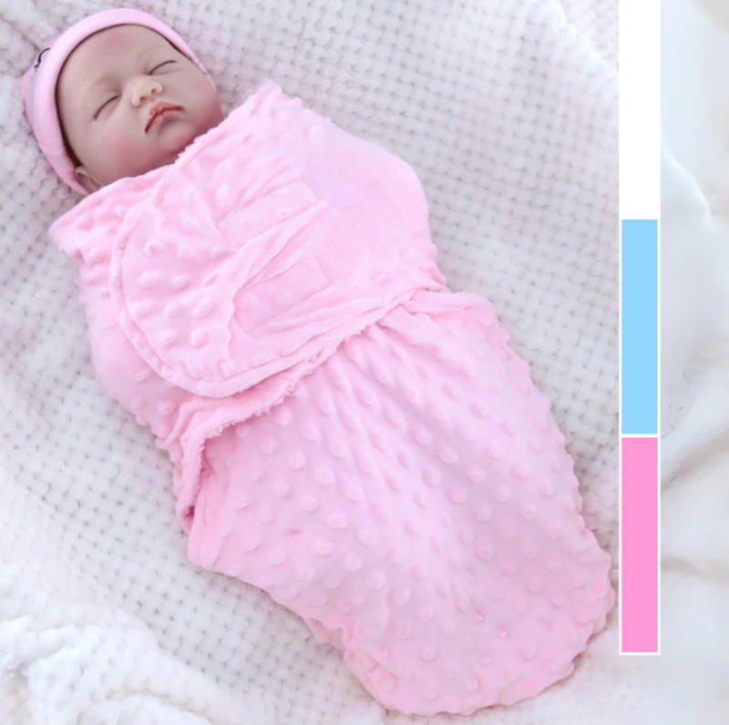 Saco de Dormir Bebê Cueiro Dupla Face Com Sherpa e Softbolha