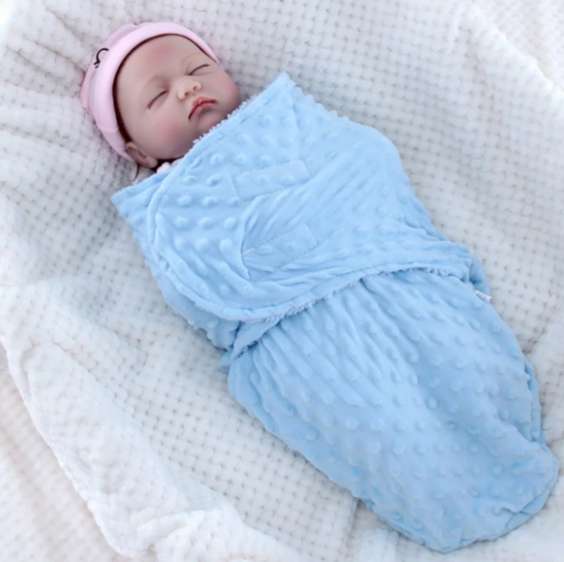 Saco de Dormir Bebê Cueiro Dupla Face Com Sherpa e Softbolha