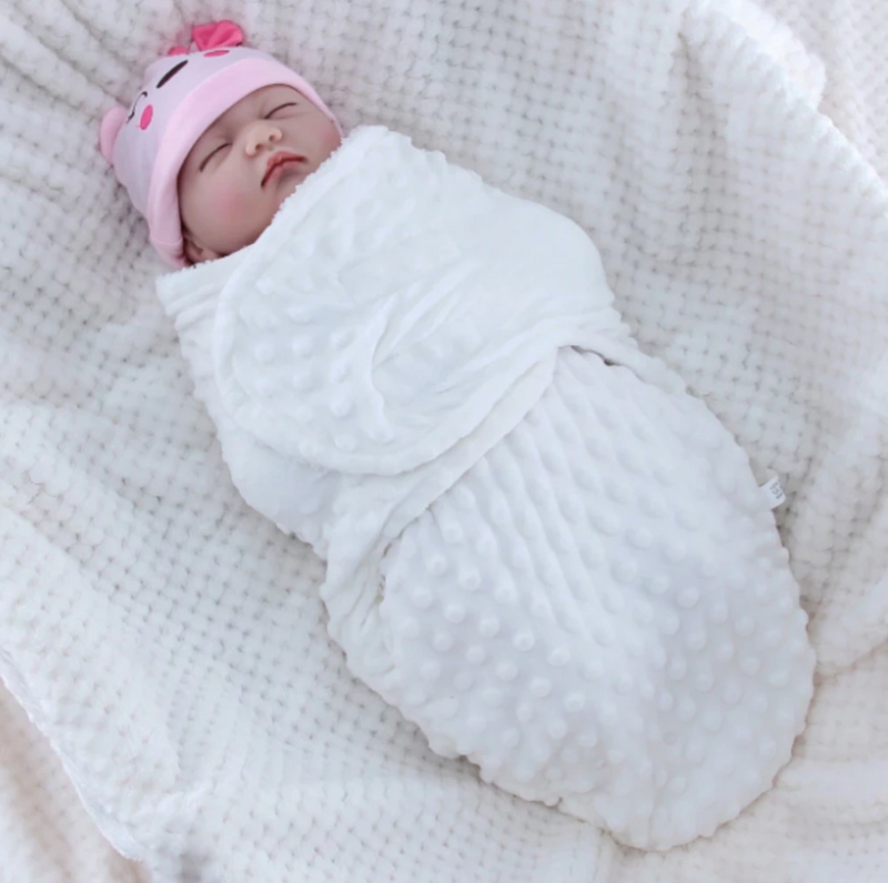 Saco de Dormir Bebê Cueiro Dupla Face Com Sherpa e Softbolha